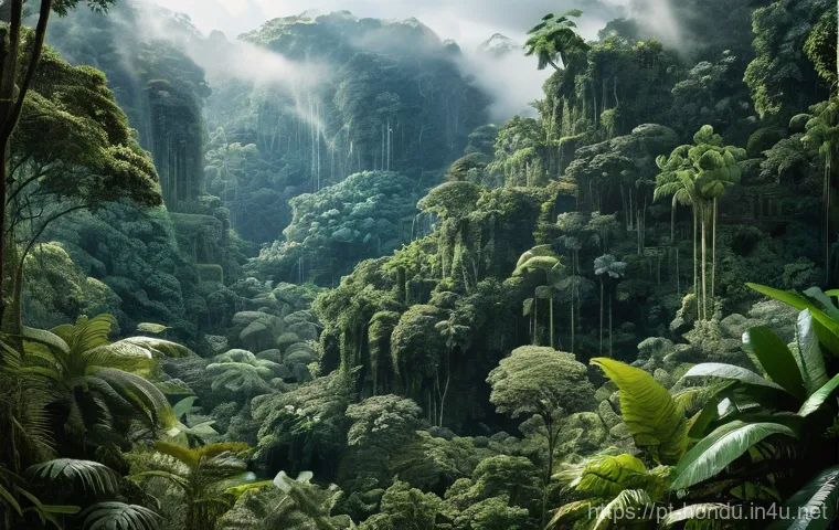 온두라스의 대표 자연 공원 피코 보나이토 국립공원 - Here are three image generation prompts in English, designed to capture the essence of Pico Bonito N...